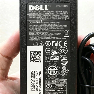 DELL 19.5V 3.34A 4.5*3.0mm. (With AC power cord) Notebook Adapter Charger, charging cable, notebook adapter