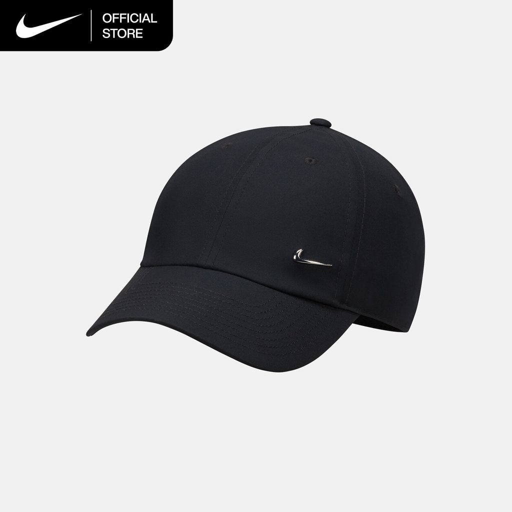Nike Dri-FIT Club Unstructured Metal Swoosh Cap - Black [FB5372-010]