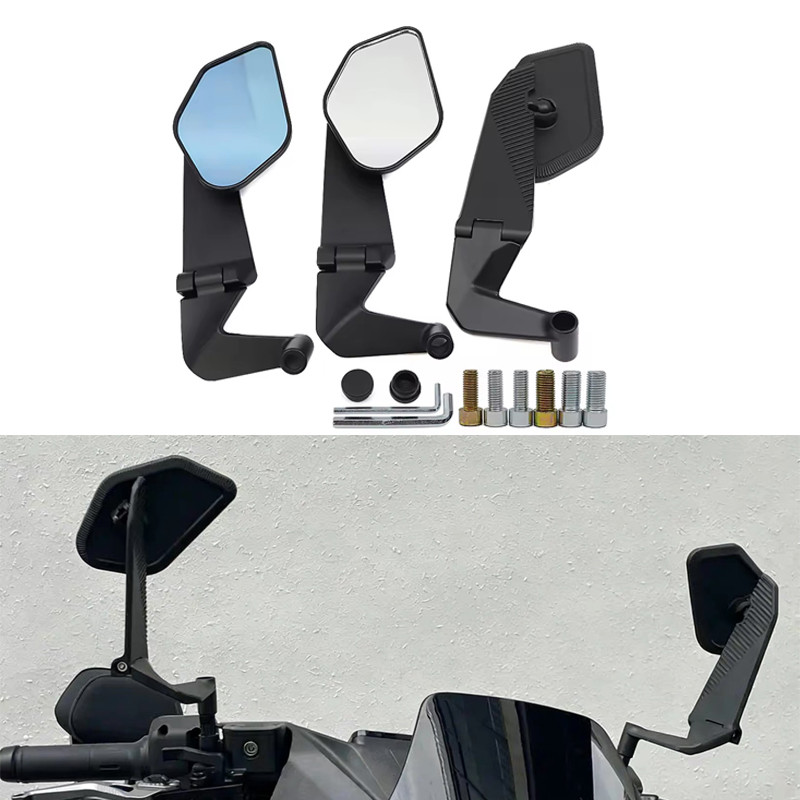 ใหม่สําหรับ Yamaha SZ 150 SZ RR V2 V3 V4 SZ150 กระจกมองหลังรถจักรยานยนต์ปรับหมุนพับด้านข้างดูกระจก