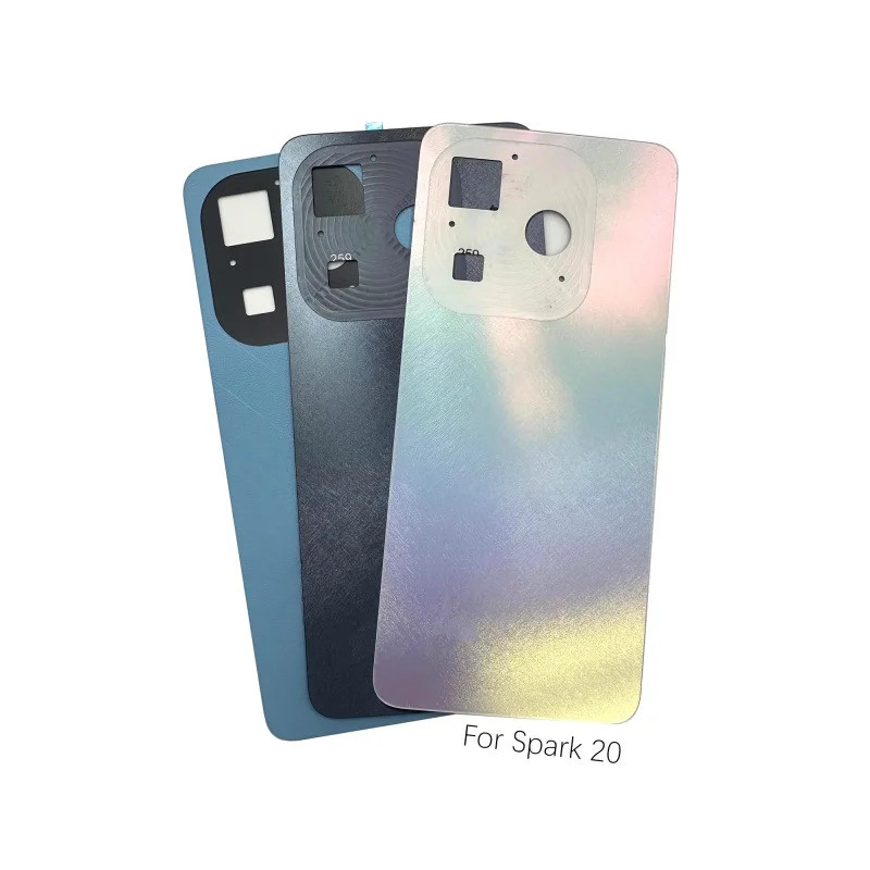ฝาหลังแบตเตอรี่สําหรับ Tecno Infinix Spark20 Spark20Pro KJ5 KJ6 Spark20Pro +/Plus KJ7 ชิ้นส่วนซ่อมฝา
