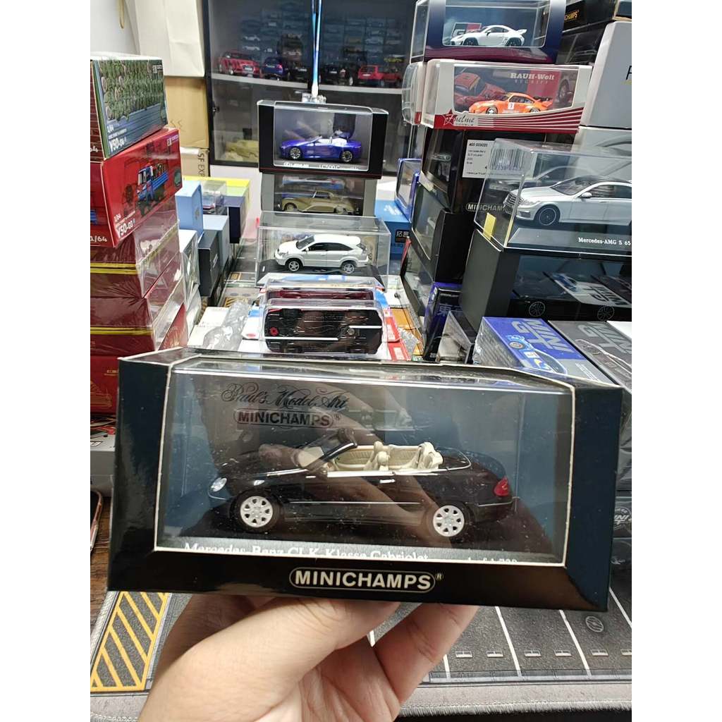 [Orphan] 1 43 Mini Cut minichamps 1/43 mercedes-benz CLK class Cabreotible black 2003 black mercedes