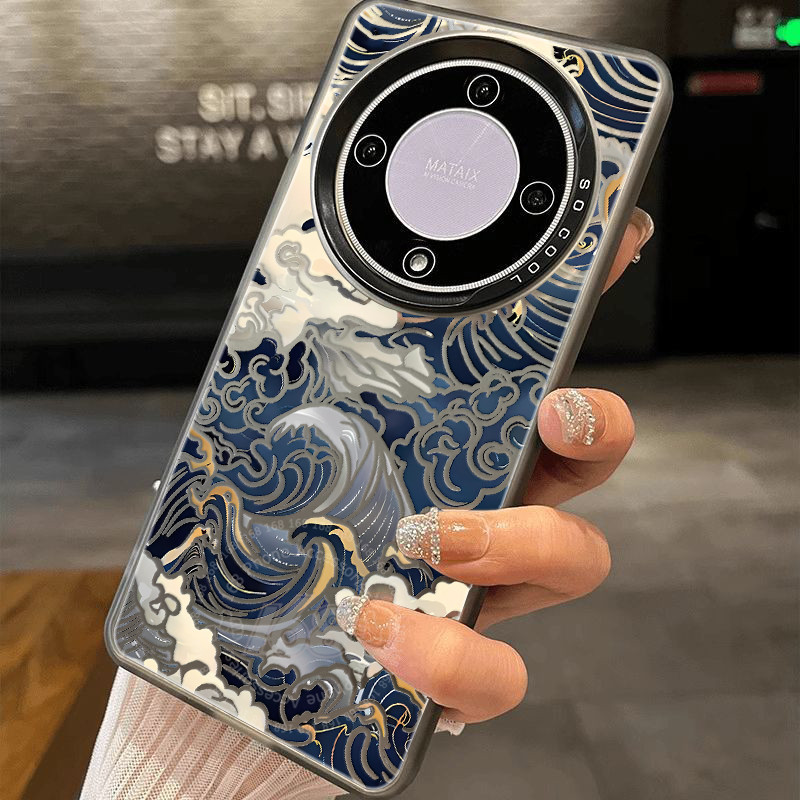 เคส Honor X9D X9C 5G เคสโทรศัพท์กันกระแทกแข็งด้านแมท ลายคลื่นยักษ์ที่คานากาวะ ศิลปะสวยเท่ สำหรับเด็กผู้ชายเด็กผู้หญิง