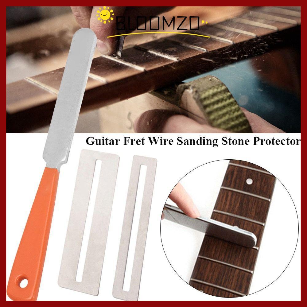 in สต็อกBLOOMZO 1/2/3 ชิ้นกีตาร์ Fret ลวด DIY Luthier เครื่องมือขัดเรเดียน Fingerboard Arc บดแผ่นนิ้วชุด