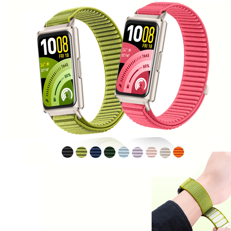 สายรัดห่วงไนลอนสําหรับ Huawei Band 11 สายรัดข้อมือแบบสปอร์ตสร้อยข้อมือ Huawei Band 11 Pro