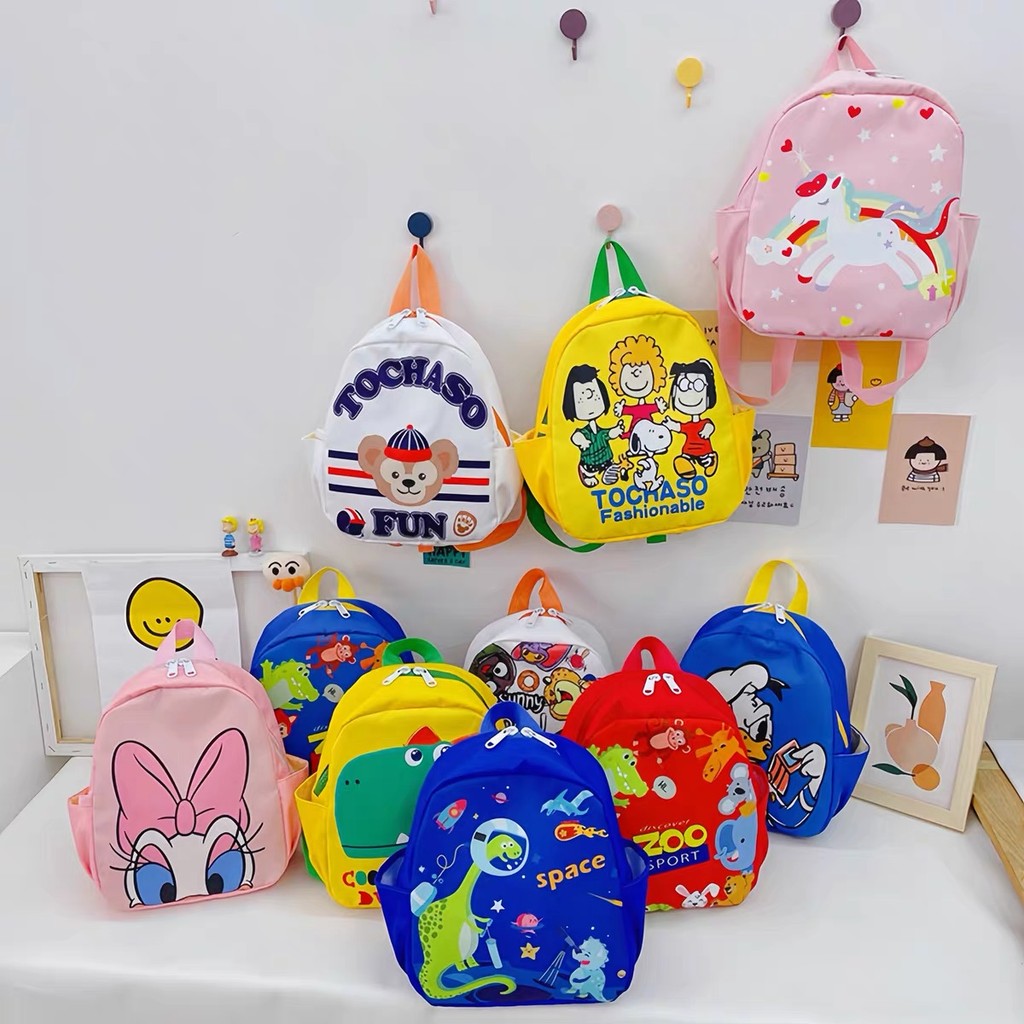 Lucky-girl: กระเป๋าเป้เด็ก กระเป๋าลายการ์ตูน Children's backpacks Children's backpacks cartoon pattern bag