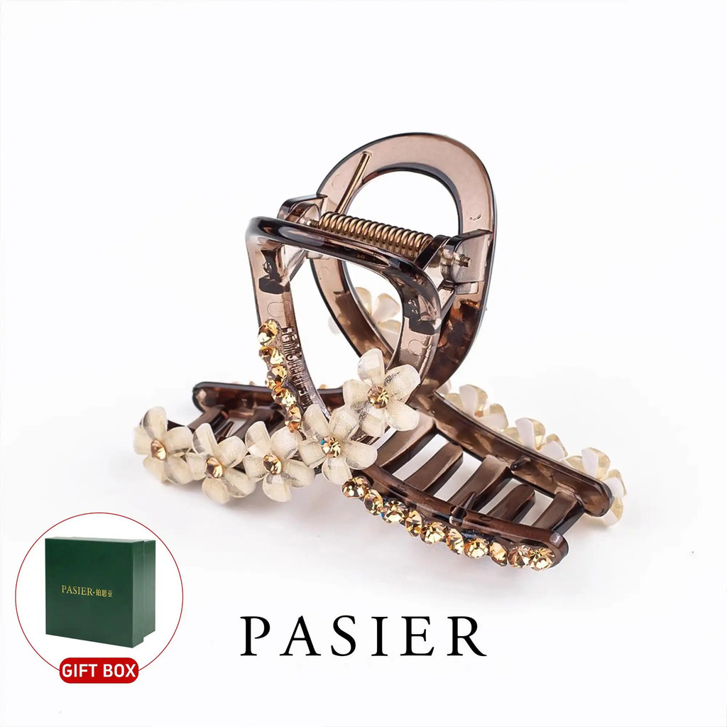 PASIER กิ๊บติดผมดอกไม้สีเหลือง สไตล์โรแมนติกหวานๆ เครื่องประดับผมแฟชั่น พร้อมกล่องของขวัญ NN004