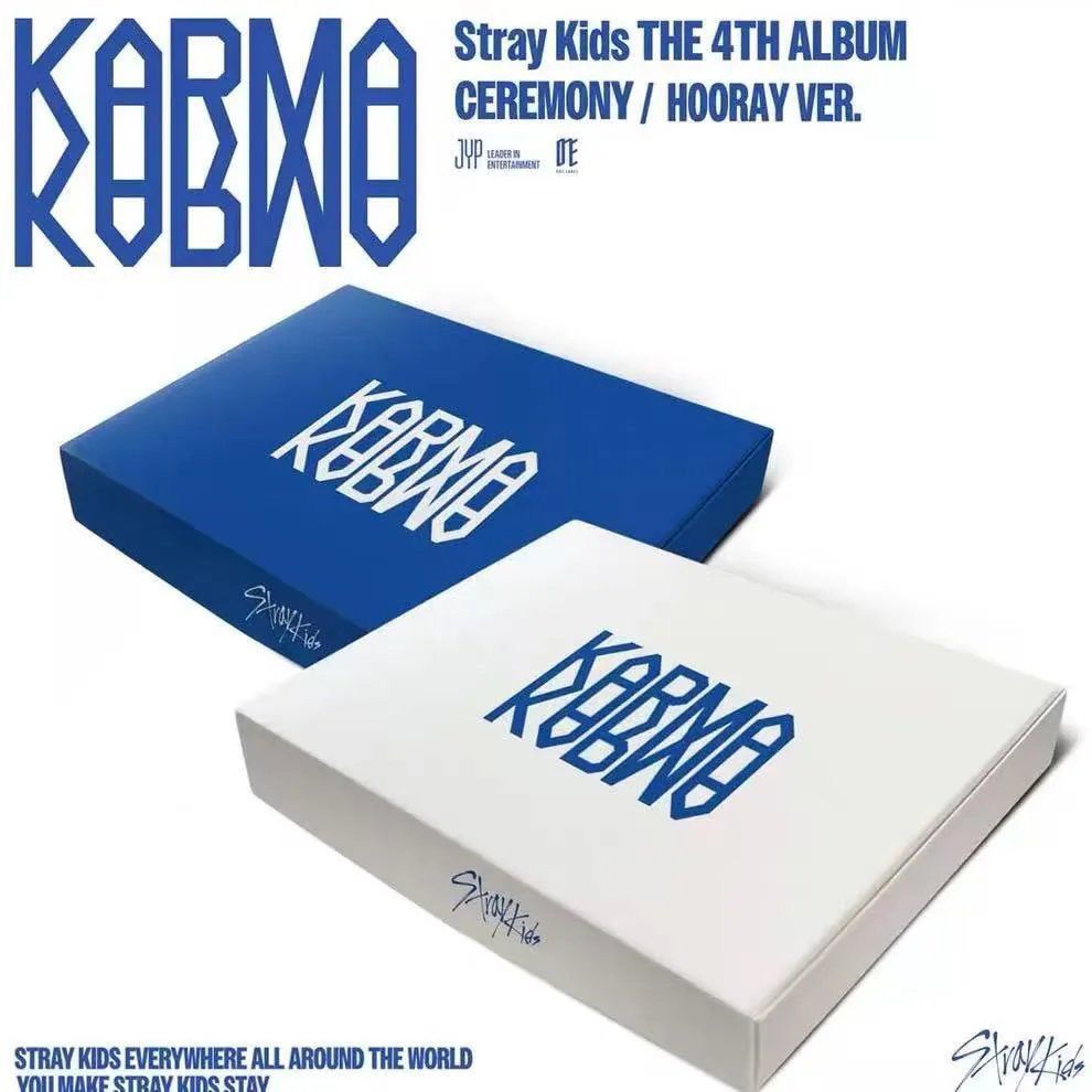 Straykids แฟนใหม่ KARMA อย่างเป็นทางการสี่กลับของแท้ผลิตภัณฑ์แบรนด์ใหม่ไม่มง