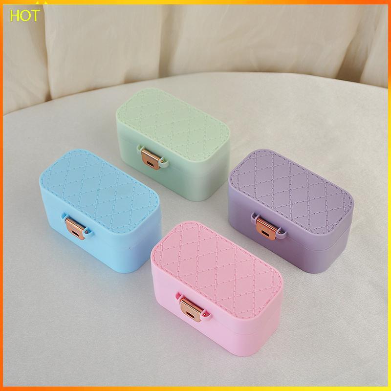 Technicolorsuper Mini กล่องเก็บเครื่องประดับแบบพกพา Home Travel ต่างหูสร้อยคอสําหรับผู้หญิงแหวน Orga