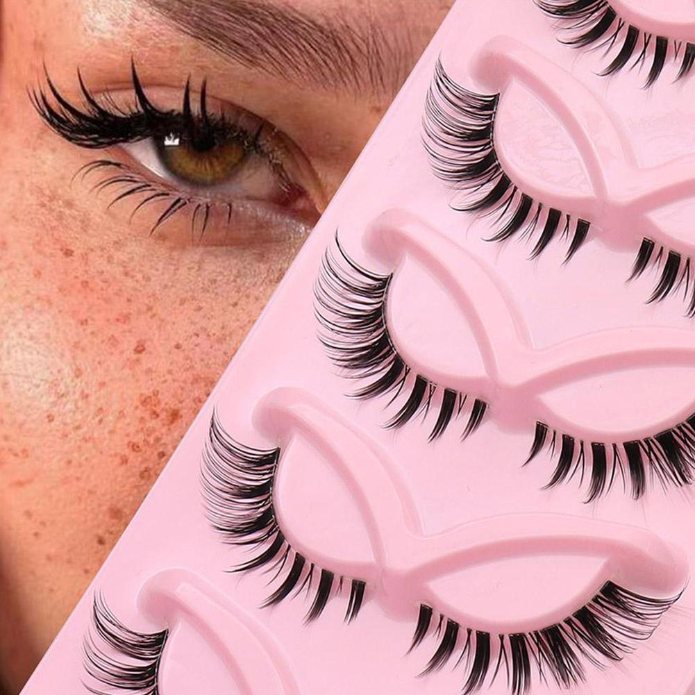 ขนตาปลอมสไตล์ Fox ขนตาผู้หญิงดูเป็นธรรมชาติ 3d ขนตาสไตล์ตะวันตก C0y7