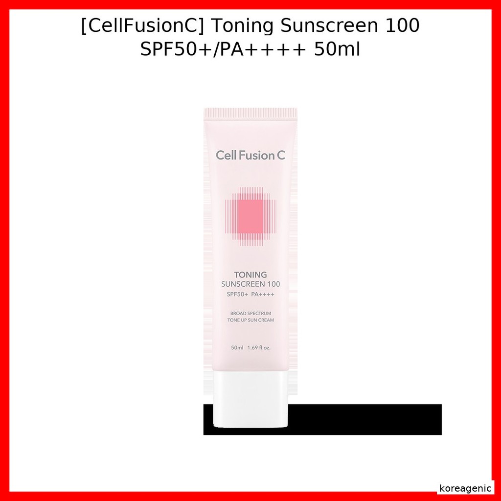 [CellFusionC] Toning Sunscreen 100 SPF50+/PA++++ 50ml / Toning, Protection