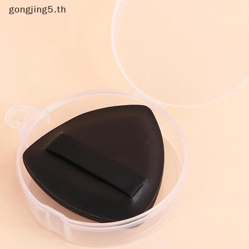 Gongjing5.th 3-In-1 Flat-Head Foundation แปรงและสีดําพัฟแต่งหน้าเครื่องปั่นฟองน้ํา Ultra-Thin Head T