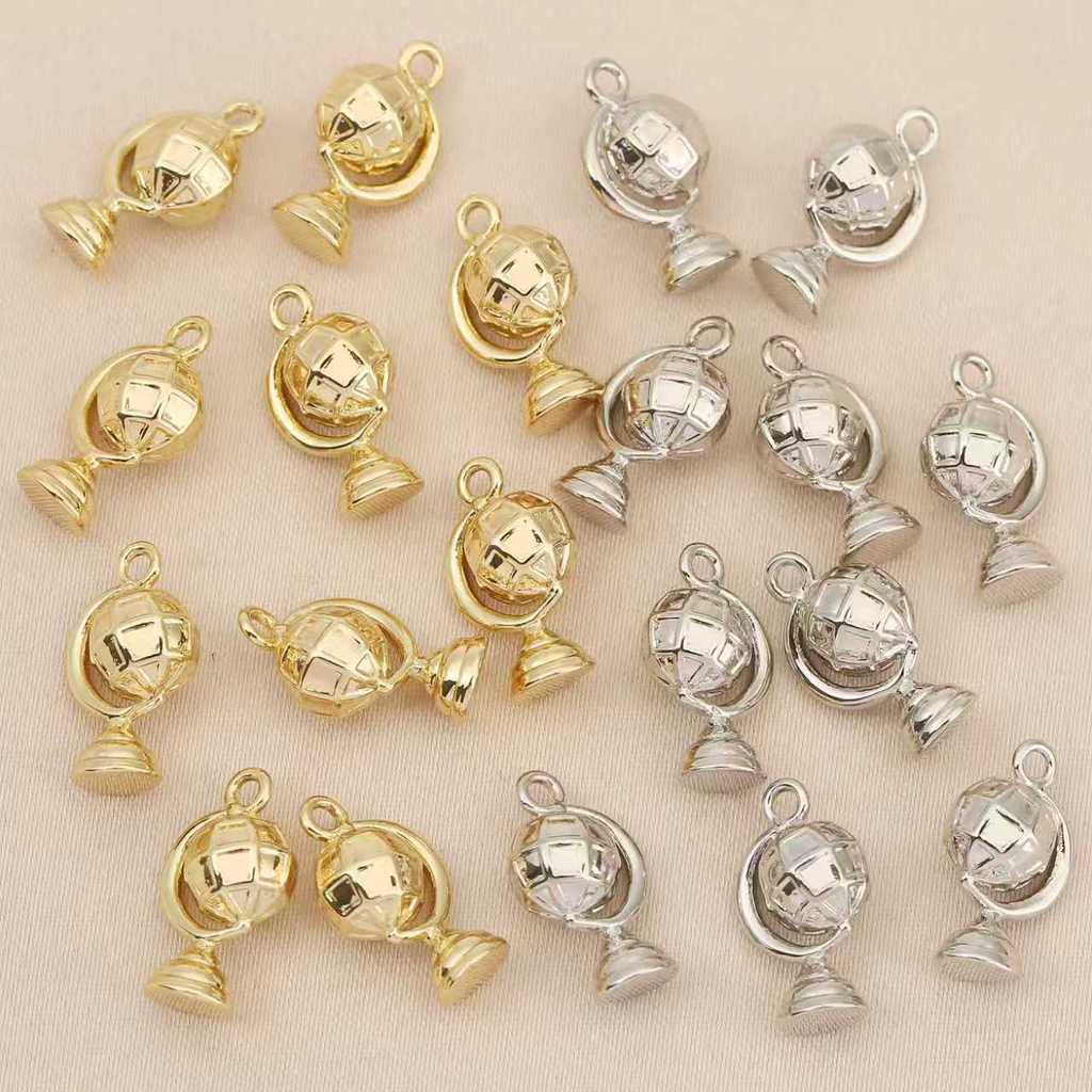 จี้ 18k Stereo Globe diy