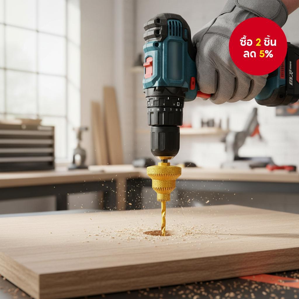 ดอกสว่านเจดีย์ฟันเลื่อยแบบขั้นบันได Diamond ขนาด 20-35-50 มม. เกลียว M10 สําหรับขยายรูแบบหลายชั้นเรี