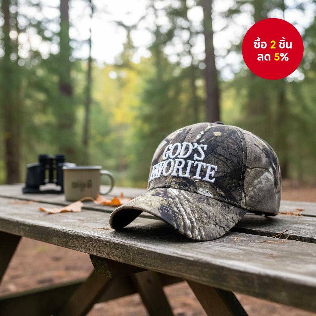 หมวก Snapback ลายพราง Unisex GOD'S FAVORITE สําหรับกิจกรรมกลางแจ้งในฤดูใบไม้ผลิและฤดูใบไม้ร่วง