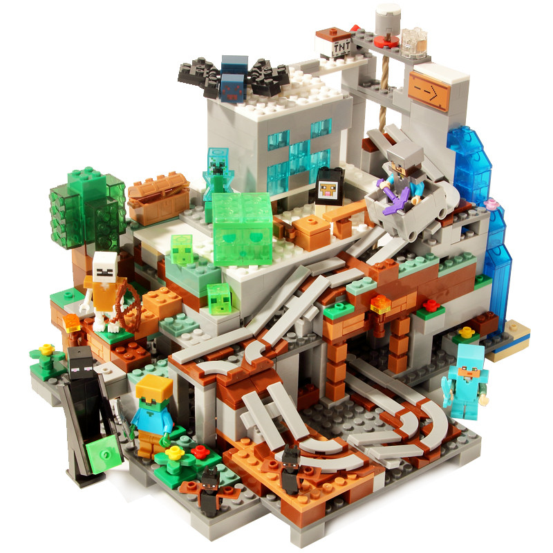 minecraft minecraft toy Minecraft Minecraft ประกอบ Doomsday Minecraft Village Forest ของเล่นเด็ก