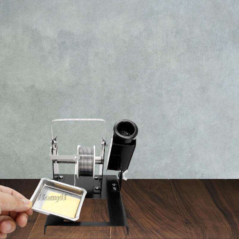 [Homyl1] ที่วางหัวแร้งขาตั้ง,Solder Iron Support Stationอุปกรณ์Solder Wire Feederสําหรับการประชุมเชิ