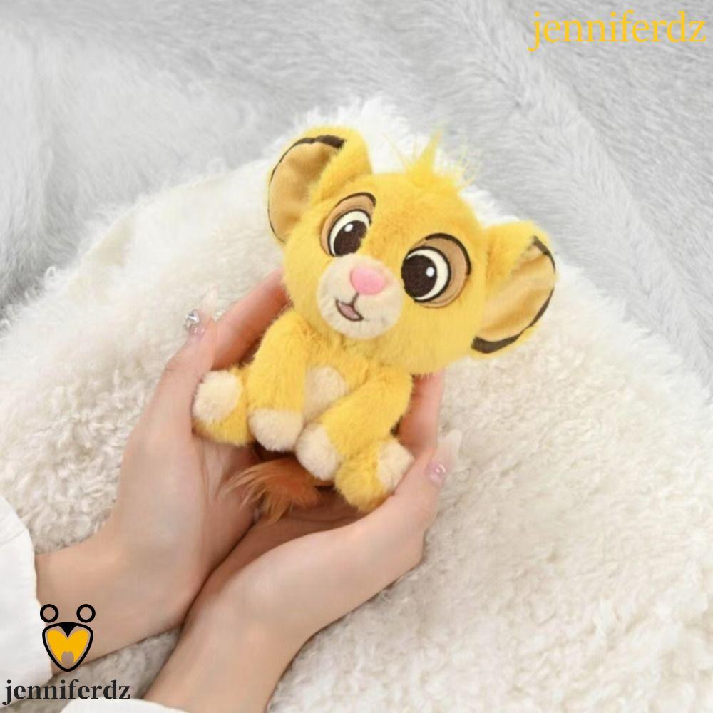 JENNIFERDZ Lion พวงกุญแจ, ตุ๊กตาเครื่องประดับตุ๊กตาตุ๊กตาพวงกุญแจ, จี้สีเหลือง Lion King ของเล่นพวงก