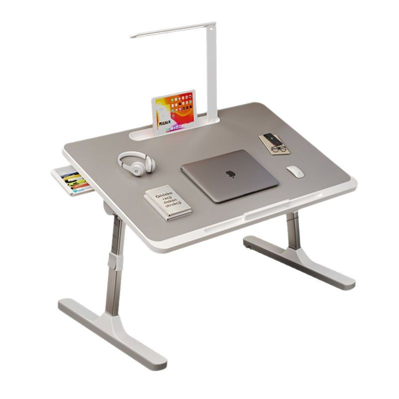 โต๊ะพับได้ปรับระดับพร้อมไฟLEDและพอร์ตชาร์จUSB โต๊ะเตียงนักเรียน โต๊ะเรียน ห้องนอน หน้าต่าง - รูปที่ 7