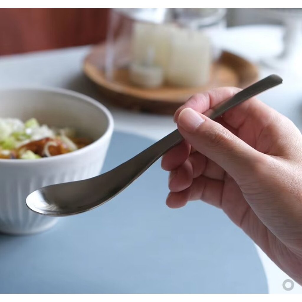 Omocha | ช้อนสแตนเลสด้ามยาว ช้อนกินข้าว ช้อนซุป Stainless Steel Spoon สไตล์ญี่ปุ่น