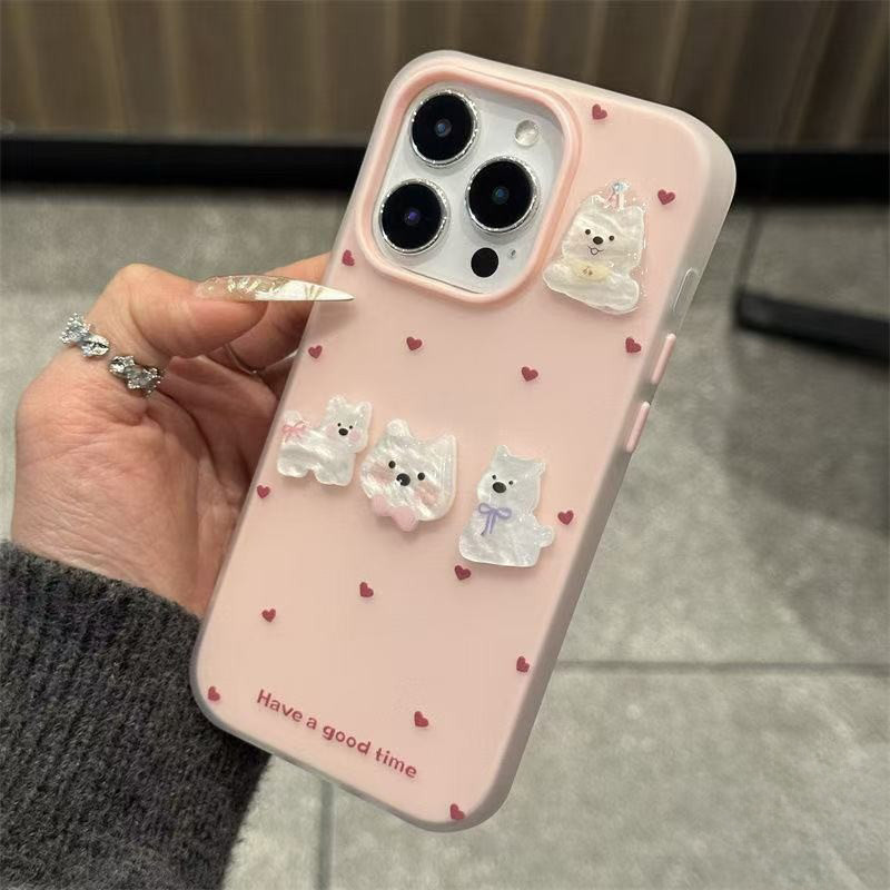เคสไอโฟน 17 13 16 สำหรับ iPhone 17 11 15 16 13 12 14 Pro Max 15 7 8 Plus XR X XS เคสลายการ์ตูนน่ารักสำหรับน้องหมา 2 in 1 ราคา ถูกที่สุด ดีลบีเคเค แกลเลอรีภาพที่ 8
