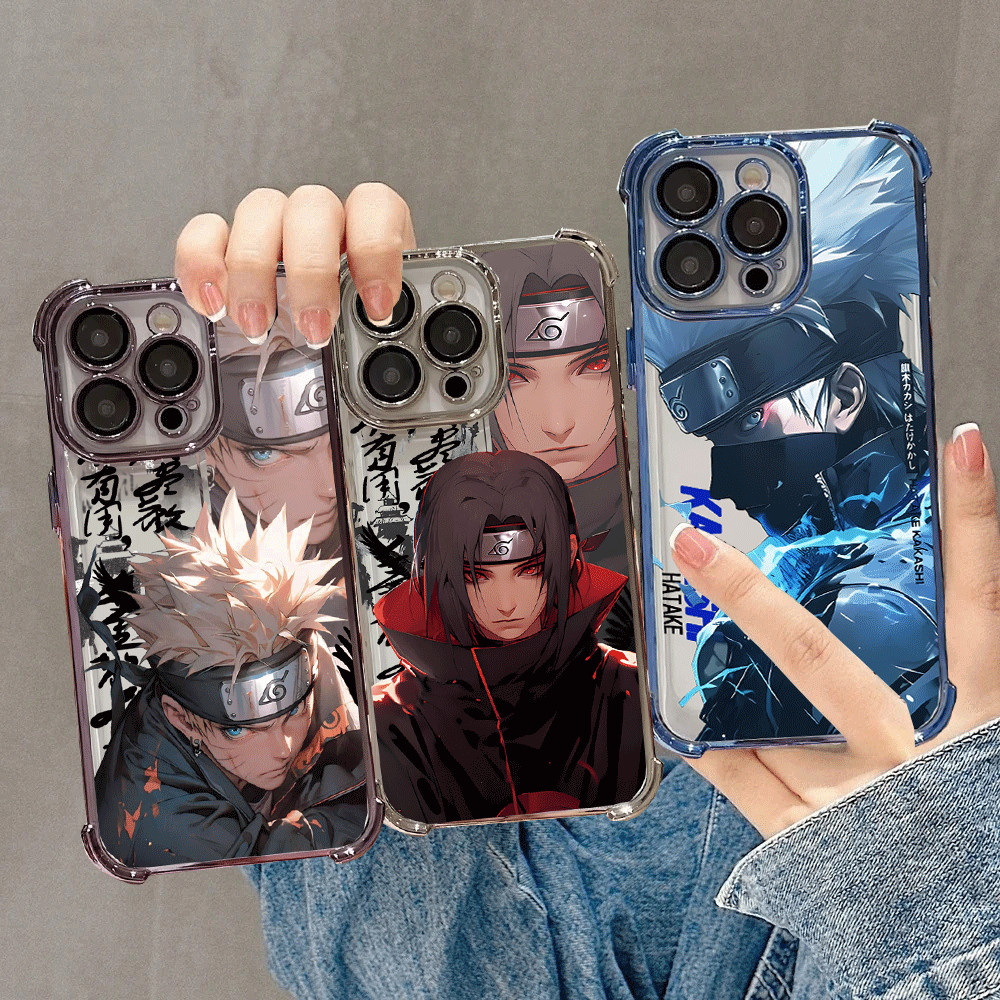 NARUTO สําหรับ VIVO Y31 Y400 Pro Y36 Y04 Y39 Y29 Y16 Y03 Y20 Y20i Y30 Y15S Y21 Y100 Y18 Y27 Y19S Y77E Y78 PLUS 5G หมวกโทรศัพท์มือถือ Kakashi กรณีกันกระแทก Uchiha Itachi กรณีนุ่ม