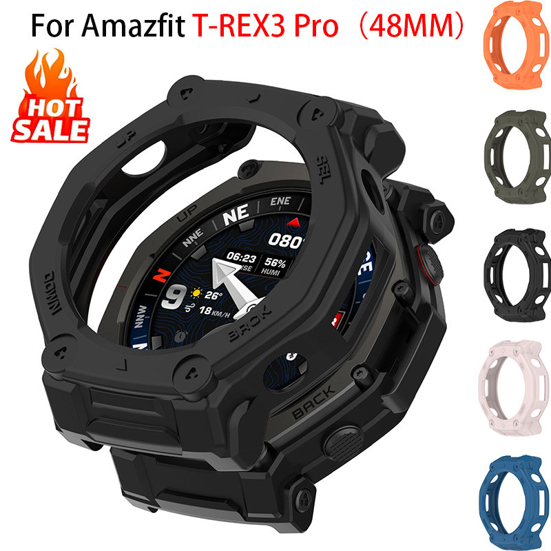 TPU สําหรับ Amazfit T-REX3 T-REX3 Pro 44 มม.T-REX3 Pro 48 มม.mart นาฬิกากันชนนุ่ม Trex3 Pro 48 มม.44 มม.Protector Shell Accessoies