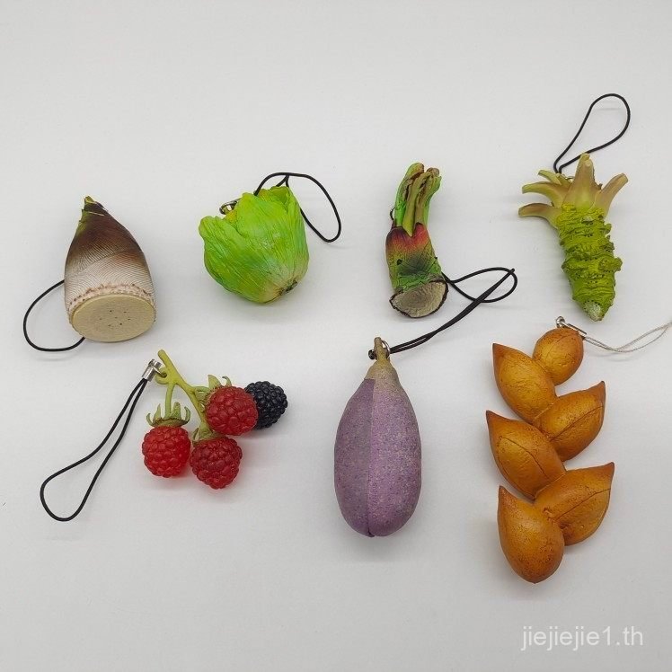 ขายร้อนของแท้จํานวนมาก kitan kitan Club แคปซูลของเล่นจําลองผักผลไม้จี้ Play House 85I8