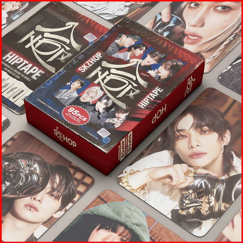 SY2 95 ชิ้น/เซ็ต Stray Kids สติกเกอร์ HOP Hwang Hyun-Jin Lee Yong-Bok การ์ด LOMO สองด้านโปสการ์ด YS2