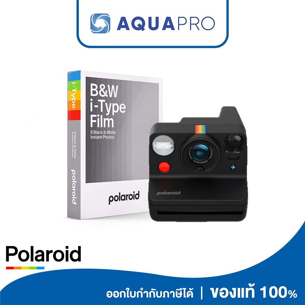 Polaroid Now+ Generation 3 + Polaroid B&W Film for 600 (ประกันศูนย์ไทย) By Aquapro