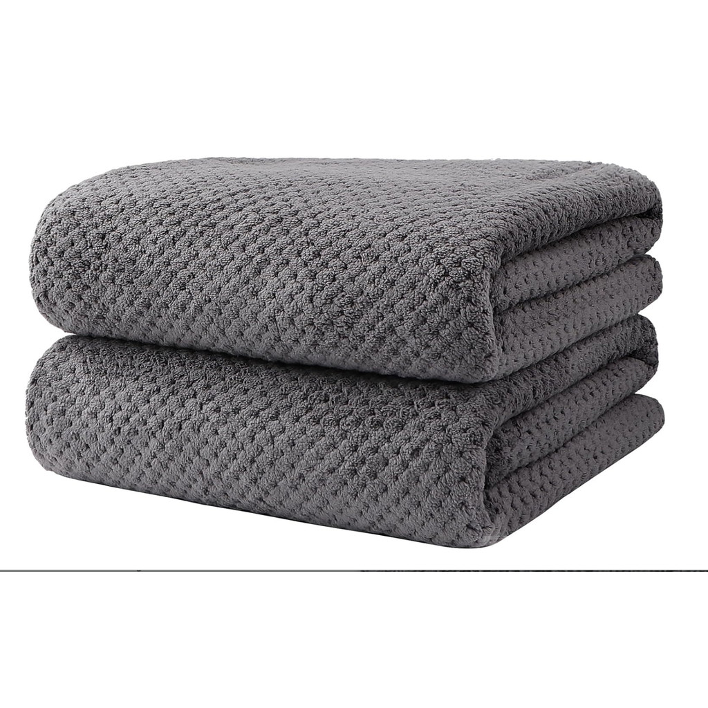 Bath Towel Set Pack of 2, (27 x 54 Inches) Microfiber Ultra Soft Highly Absorbent Bath Towel, Lightw