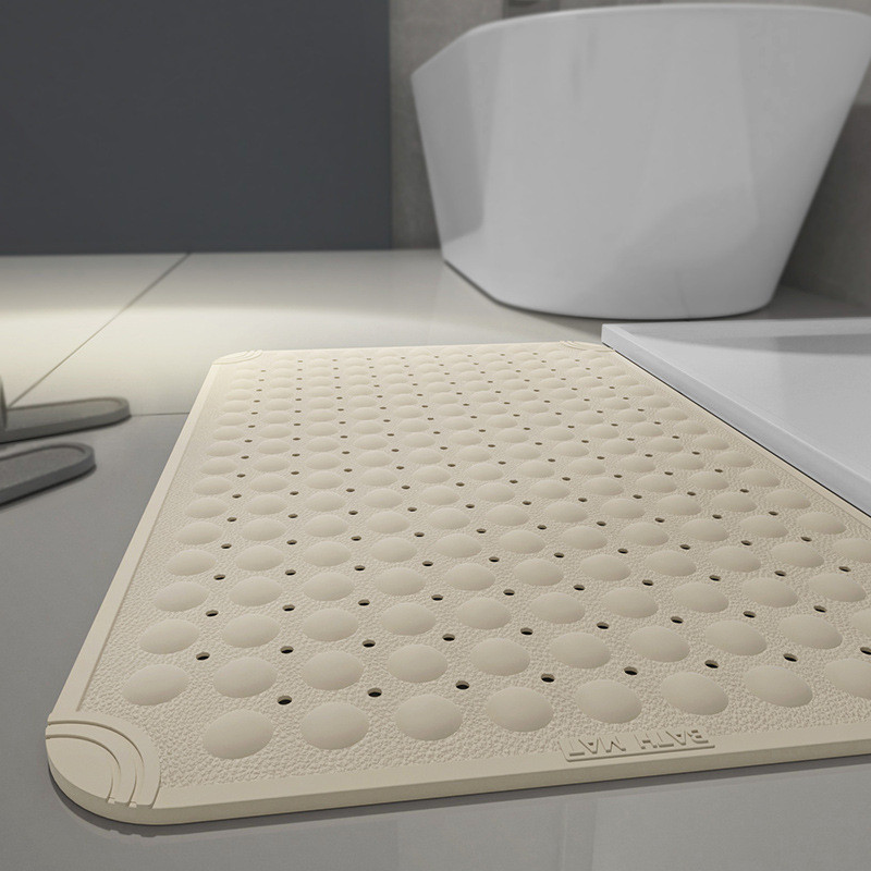 [มาตรฐานเยอรมัน] แผ่นกันลื่นห้องน้ำ วัสดุ TPE พรีเมียม 48x78cm นุ่มสบายเท้า จุกดูดแน่นมาก กันลื่น 100% พรมห้องน้ำ ไม่เหม็น ไม่เป็นเชื้อรา
