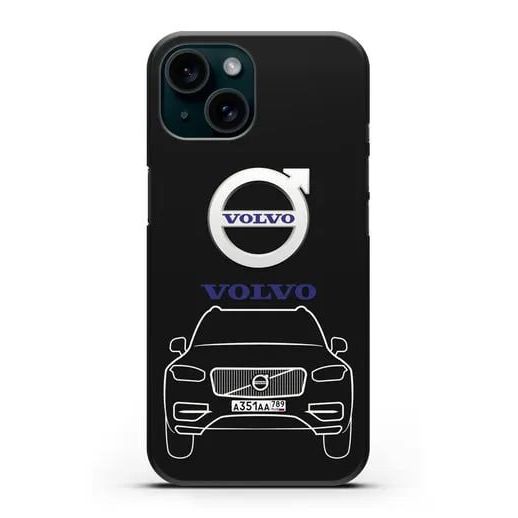 Volvo Black Logo Hd Printing เคส IPhone Cover Shell IP 17 16 Pro Max Plus X XR 7