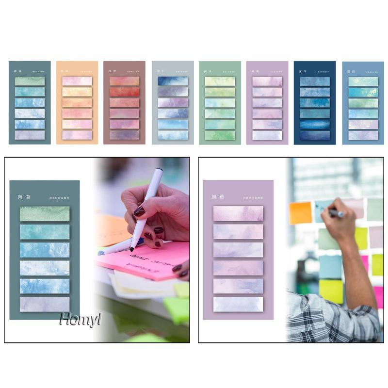 [Homyl] Color Page Markers Book Flags Tabs Index Tabs สําหรับเอกสาร Diaries ไฟล์