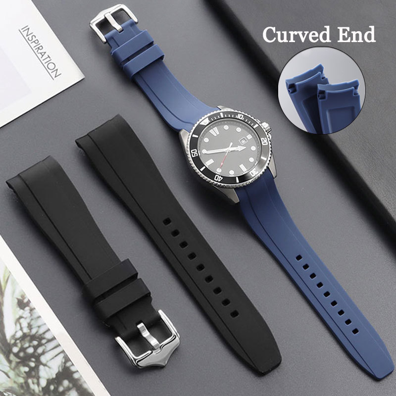 SWATCH ปลายโค้งสายนาฬิกาซิลิโคน20มิลลิเมตร22มิลลิเมตรสร้อยข้อมือสําหรับโอเมก้าสําหรับ ตัวอย่าง ดวงจันทร์ นาฬิกายางกันน้ําสายนาฬิกาข้อมือผู