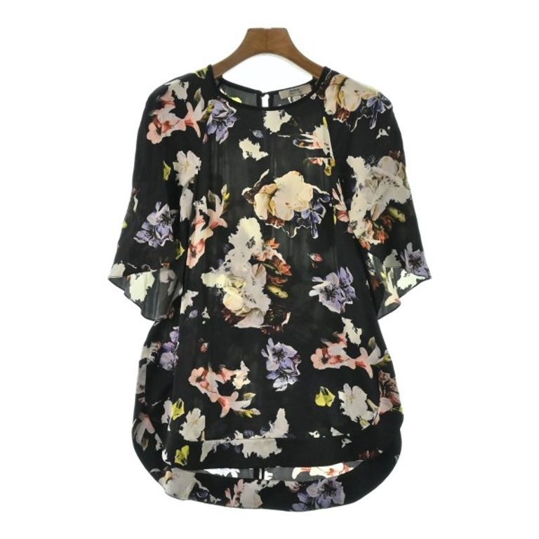Erdem Blouse Women Flower pattern black White blue Direct from Japan Secondhand