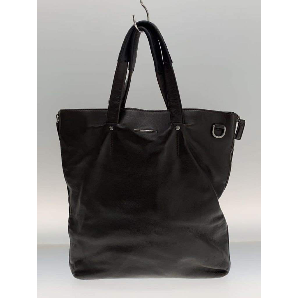 Ermenegildo Zegna Tote Bag Purse leather BRW Direct from Japan Secondhand