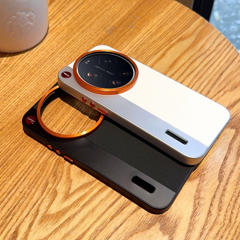 สําหรับ Xiaomi 17 Ultra กรณี ELVEV Hard PC PU หนัง Anti-slip สีการปิดกั้นเลนส์ป้องกันฝาครอบโทรศัพท์ ราคา ถูกที่สุด ดีลบีเคเค แกลเลอรีภาพที่ 6