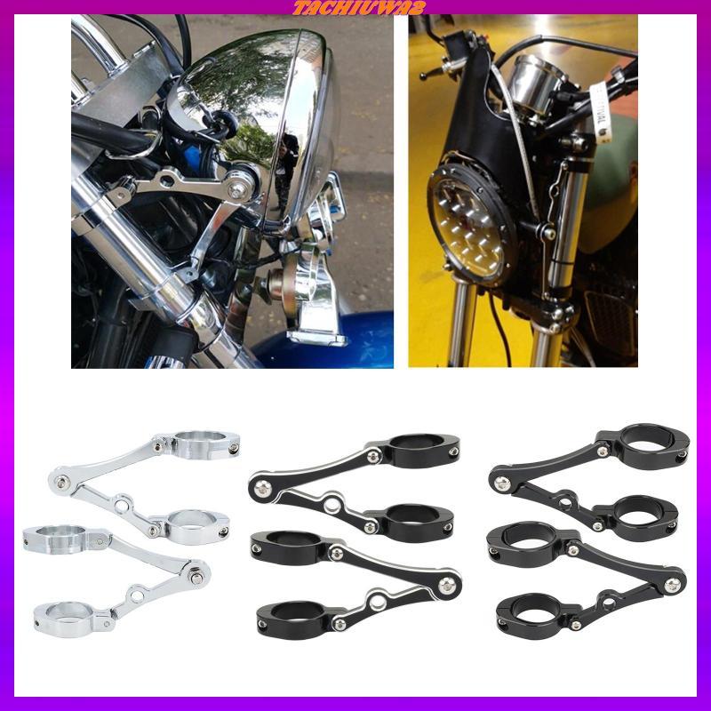 [Tachiuwa2] รถจักรยานยนต์ไฟหน้าวงเล็บ Mount Clamp ปรับส้อมสําหรับ 39-41 มม.Cruiser Cafe Racer Choppe