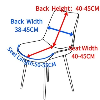 แบบโค้ง ผ้าคลุมเก้าอี้-Eames ความกว้าง 38-45 ซม. ความสูง 40-45 ซม.ผ้าจักเวฟเฟิลลาย Jacquard Curved-Eames chair cover