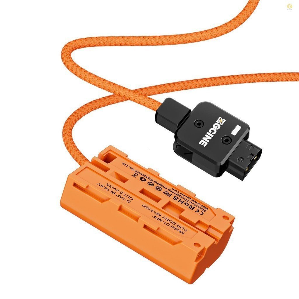 HGP ZGCINE DT-NPF D-Tap to NPF Dummy แบตเตอรี่สายถัก DC Coupler อุปกรณ์เสริมสําหรับจอภาพ/ไฟ LED วิดี
