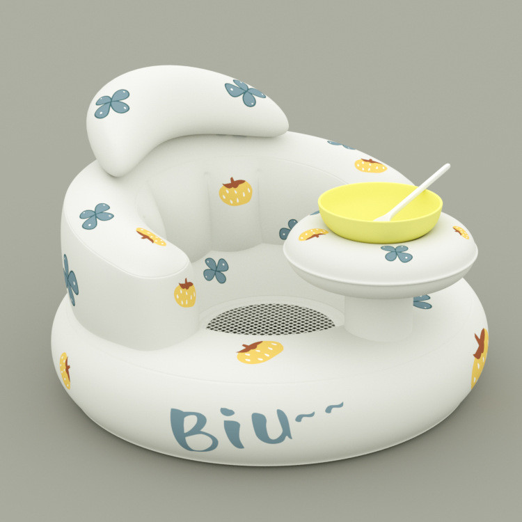Popular~Manufacturer's in-stock inflatable learning chair Baby feeding sofa chair Korean version wit