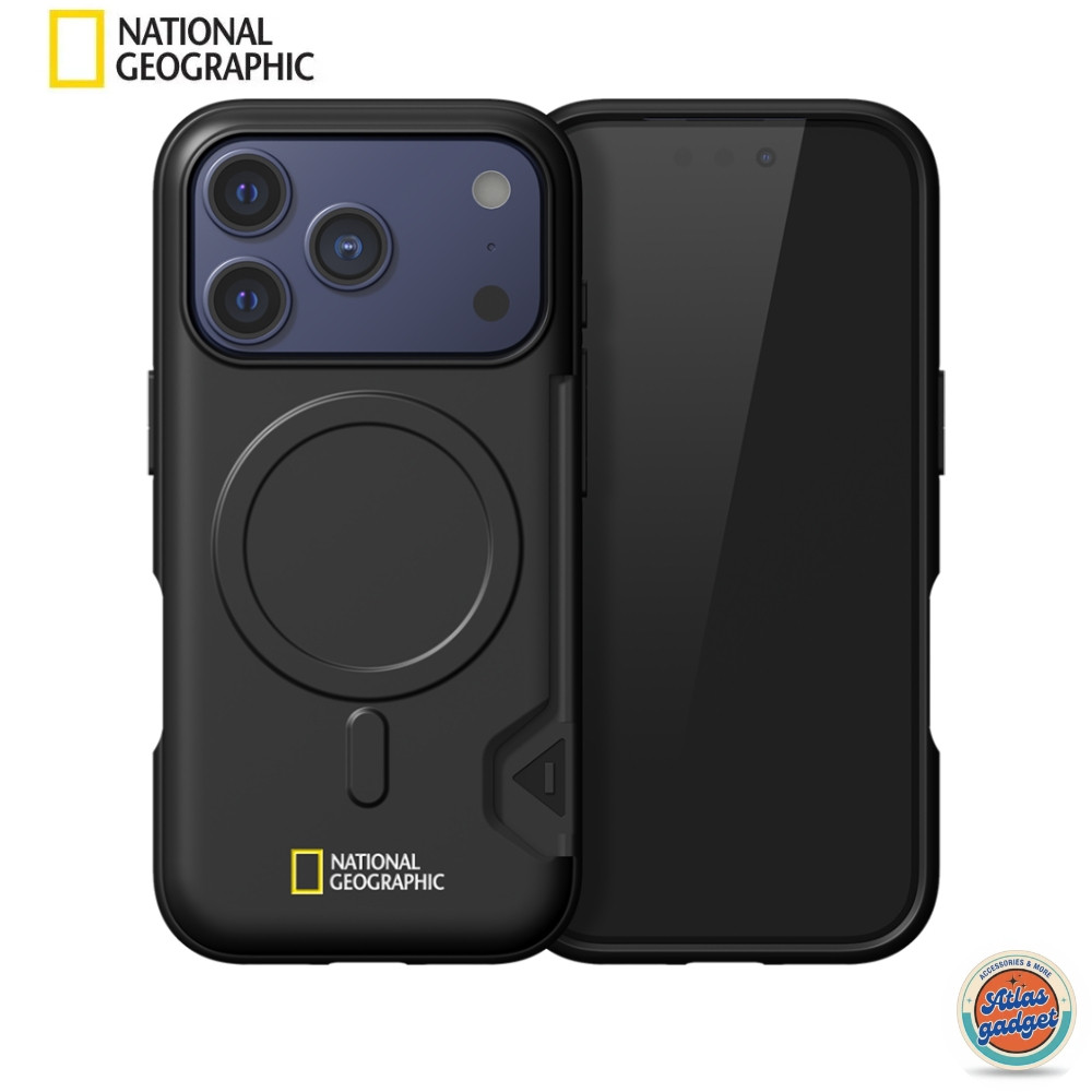 National Geographic Card Pocket Bumper Case with Magnetic เคส iPhone 17, Air, 17 Pro, 17 ProMax