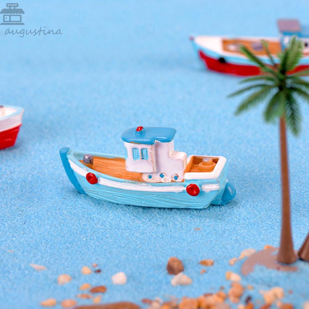 AUGUSTINA เรือไม้ Sailing DIY เรือยอชท์เมดิเตอร์เรเนียนเครื่องประดับพิพิธภัณฑ์สัตว์น้ํา Miniatures M