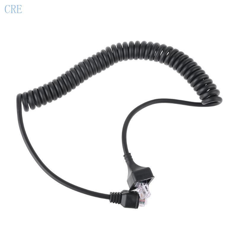 CRE สายต่อขยายไมค์ 8 พินสายสีดําสําหรับ KMC-30 TK-863 TK-863G TK-868 วิทยุ Walkie