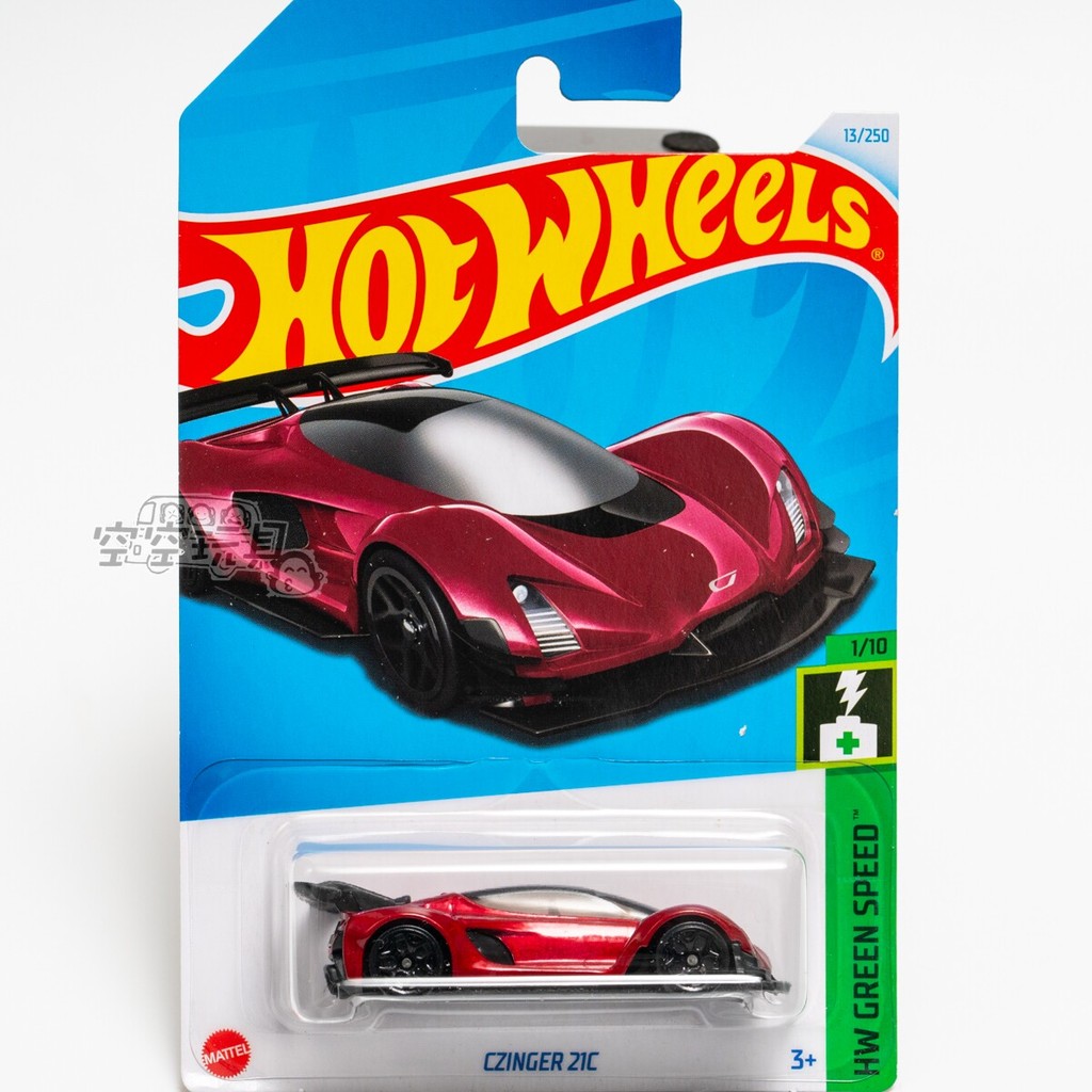 ล้อร้อน เบอร์ 13 CZINGER 21C นักร้องไวน์แดง Mattel Hot Wheels โลหะผสมรถสปอร์ตขนาดเล็ก
