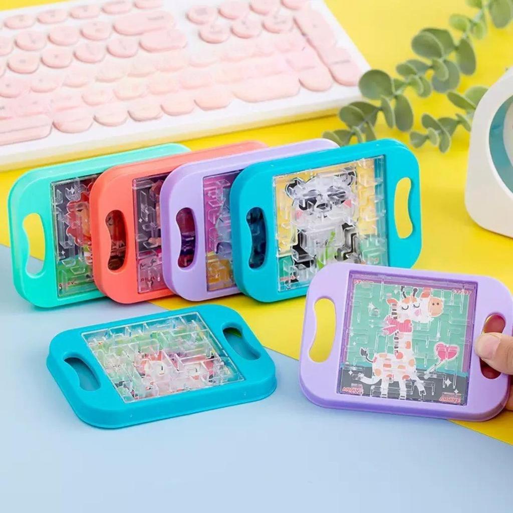 มินิบอร์ดเกม ลูกบอลเขาวงกต เขาวงกต ของเล่นฝึกสมาธิ Mini Maze ball