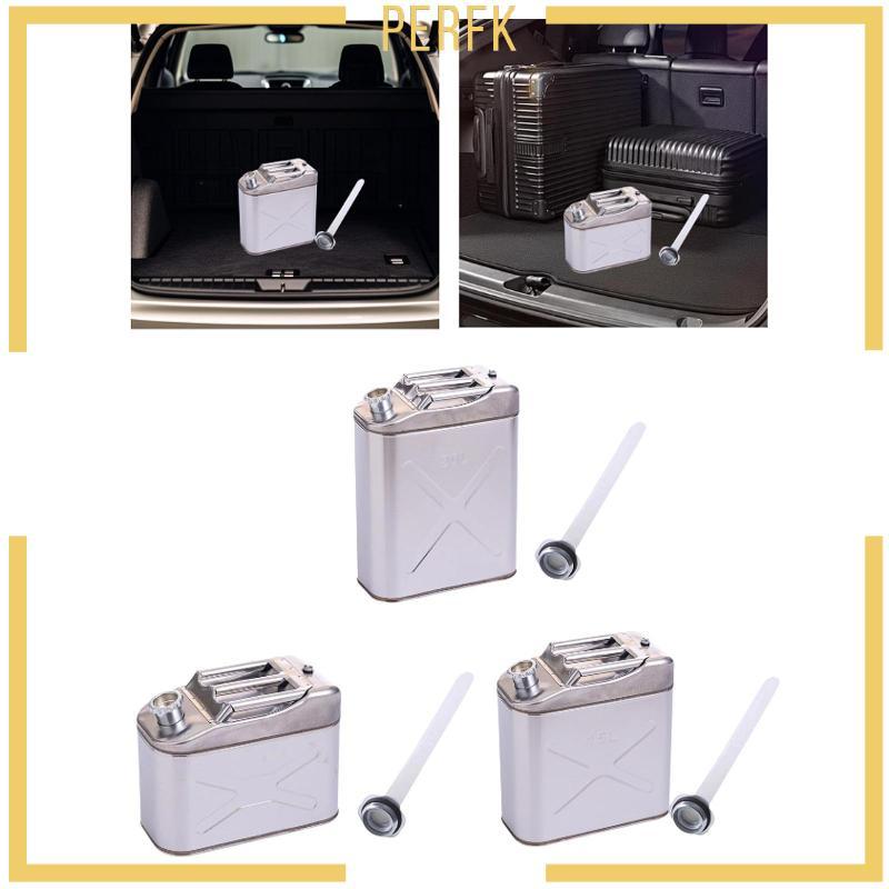 [Perfk] Petrol can Jerry can liquid memory can มัลติฟังก์ชั่นรถสแตนเลส