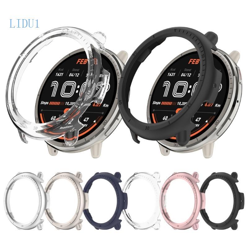 LIDU1 Impact Resistance Protector Cover Half Wrap Sleeve สําหรับ Active 2 A2437 Smartwatch