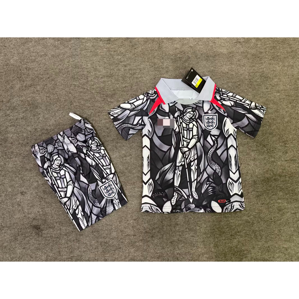 2627 World Cup England No.7 Joint Football Childrens Set High Quality Shirt and Shorts 16-28AAA+
