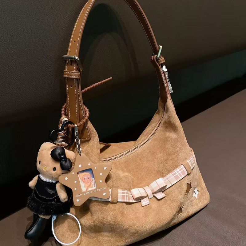 Star Tote Bag ความจุขนาดใหญ่ Underarm Commuter Messenger Bag